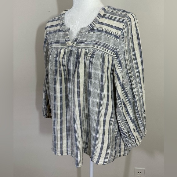 Knox Rose sz sm a textured smock style shirt Boho look - Picture 11 of 15